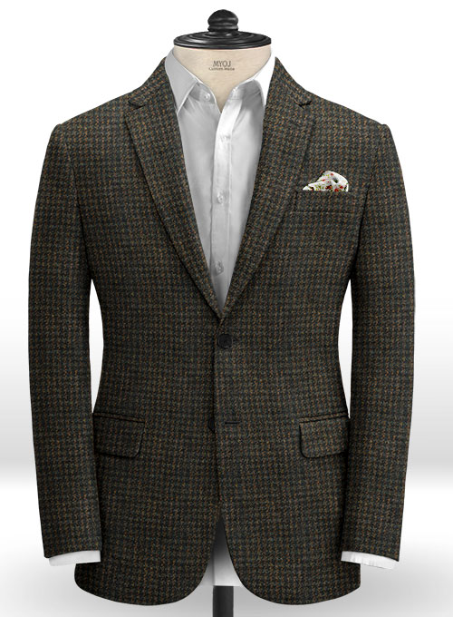 Harris Tweed Houndstooth Isle Rust Suit