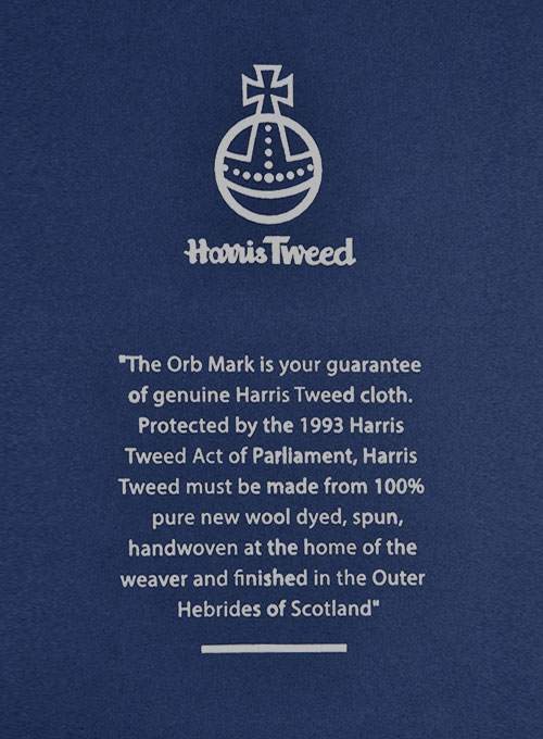 Harris Tweed Royal Charcoal Pea Coat