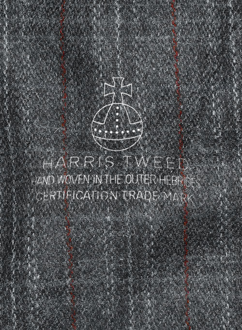 Harris Tweed Welsh Gray Pea Coat