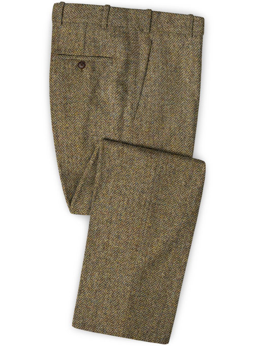 Harris Tweed Hebridean Brown Herringbone Suit - Click Image to Close