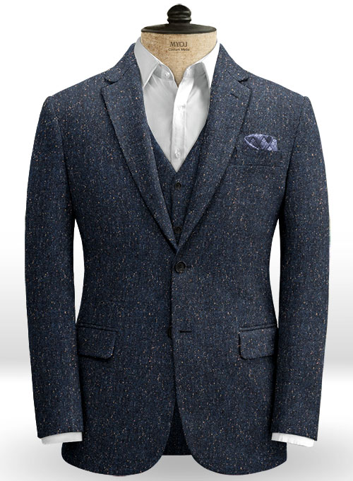 Haute Blue Flecks Donegal Tweed Suit