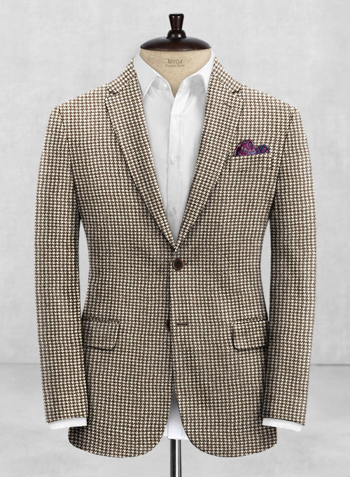 Houndstooth Brown Tweed Suit