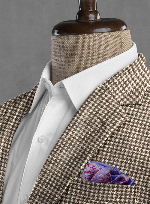 Houndstooth Brown Tweed Suit