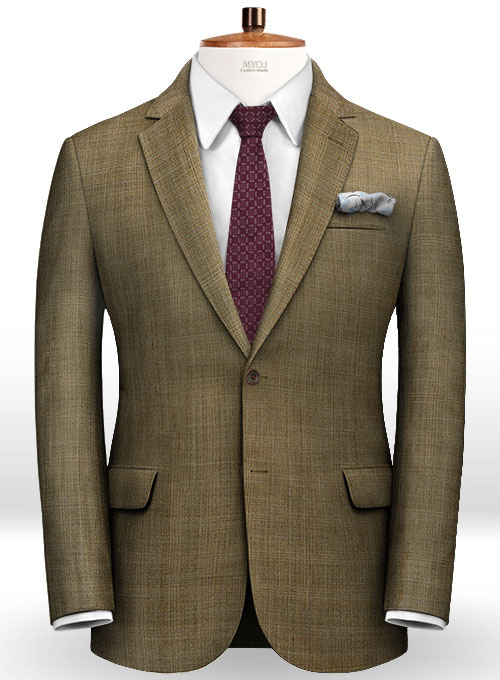 Huddersfield Brown Glen Pure Wool Suit