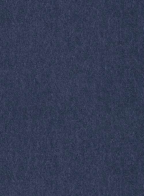 Indigo Blue Flannel Wool Suit - Click Image to Close