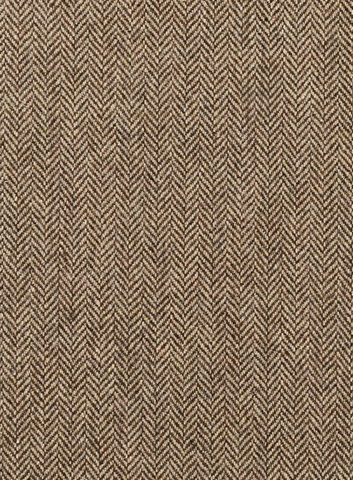 Tweed Tie - Irish Brown Herringbone