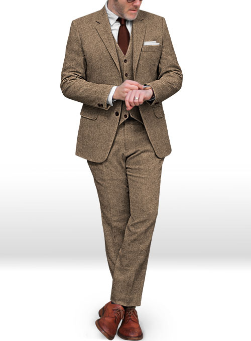 Irish Brown Herringbone Tweed Suit : Made To Measure Custom Jeans For Men &  Women, MakeYourOwnJeans®