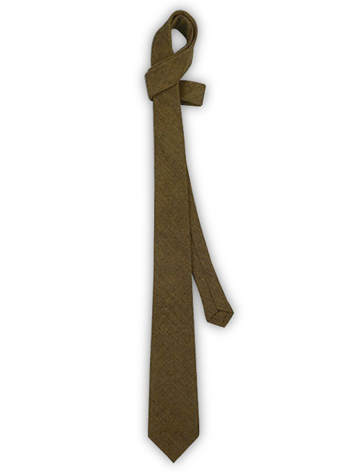 Italian Linen Tie - Camello