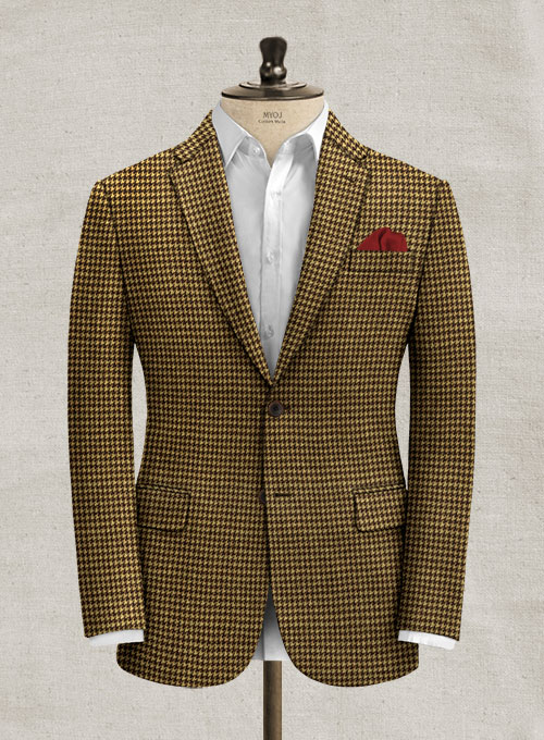 Italian Berote Houndstooth Tweed Suit