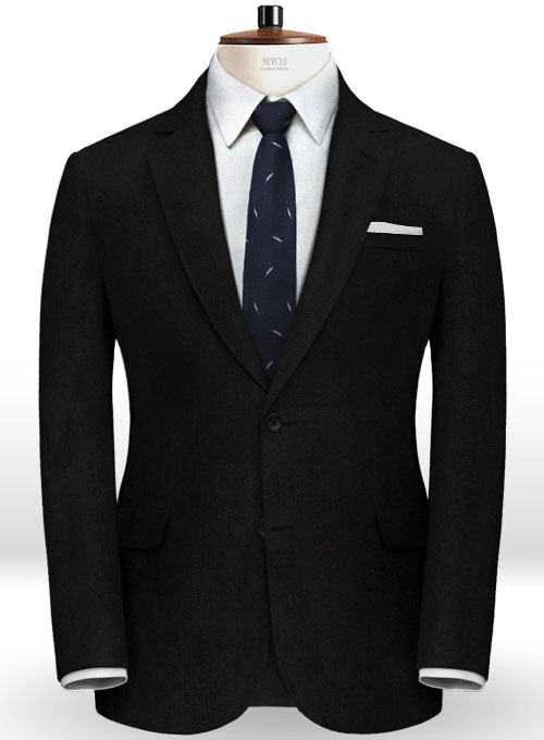 Italian Black Wool Suit