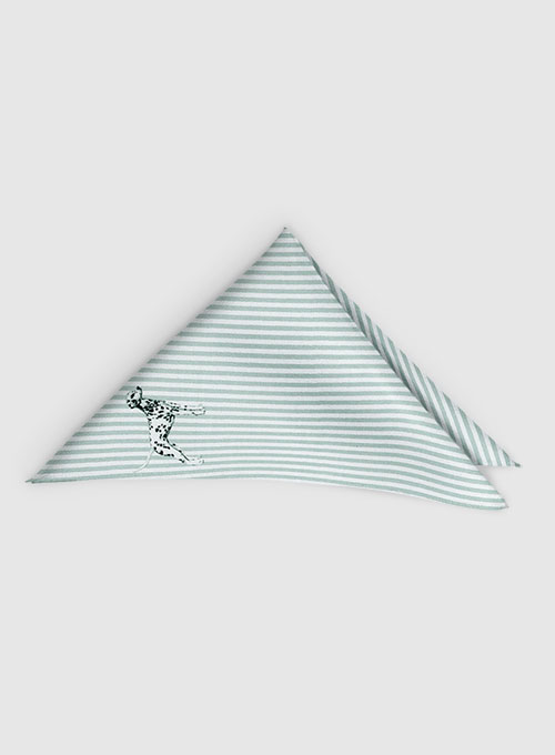 Italian Cotton Pocket Square - Dalmatian