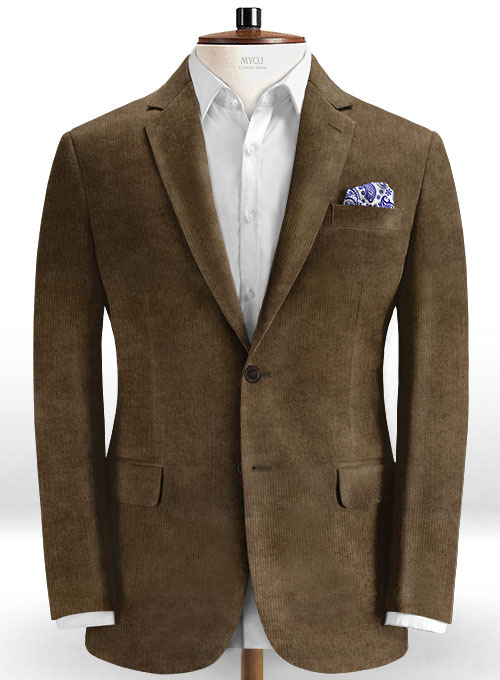Italian Beige Corduroy Suit
