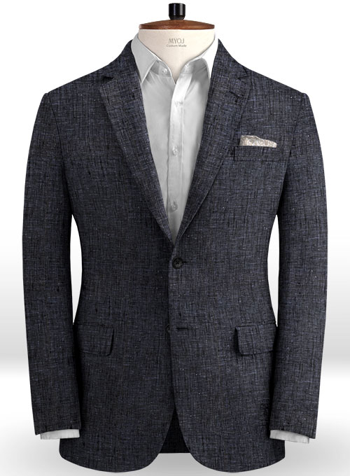 Italian Blu Linen Jacket