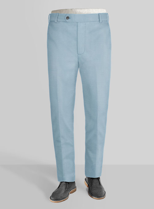 Italian Calm Blue Cotton Suit