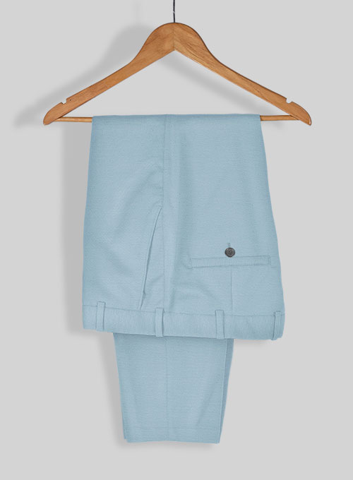 Italian Calm Blue Cotton Suit