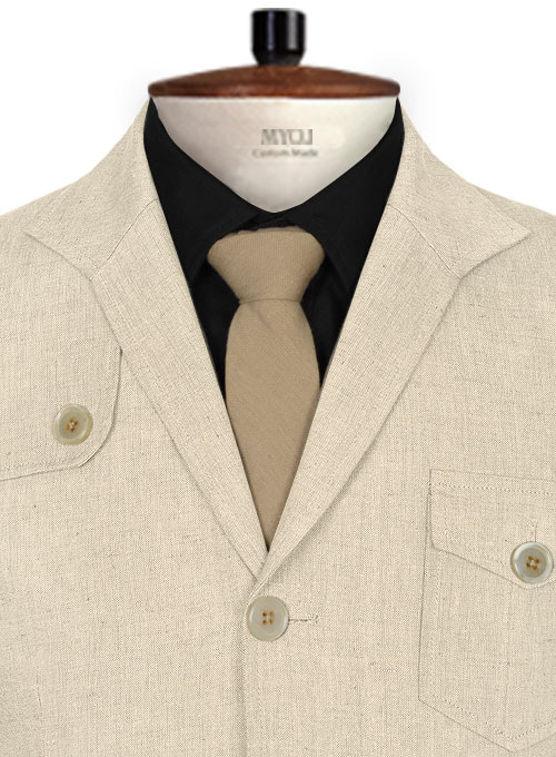 Italian Casa Beige Hunter Style Jacket