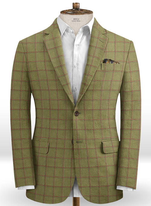 Italian Club Green Linen Suit