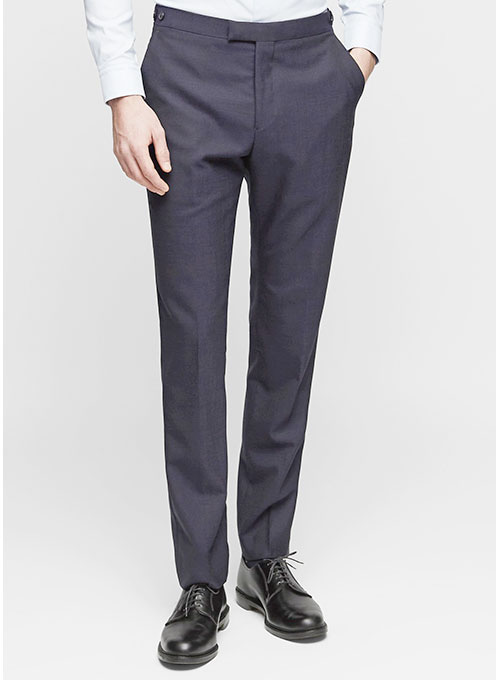 Boggi Milano Black Wool Tuxedo Trousers | Azadea Qatar