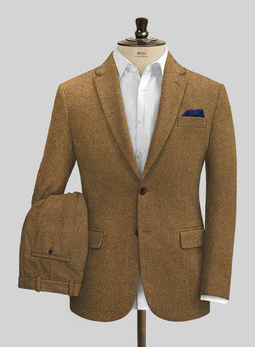 Italian Credi Mid Brown Tweed Suit