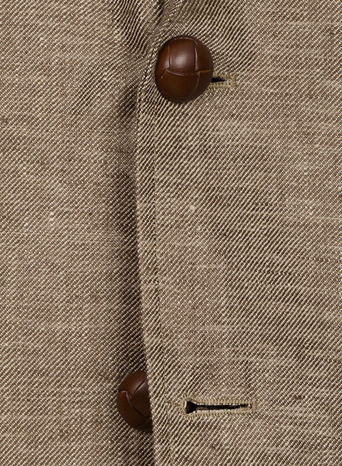 Italian Denim Brown Linen Danish Style Sports Coat