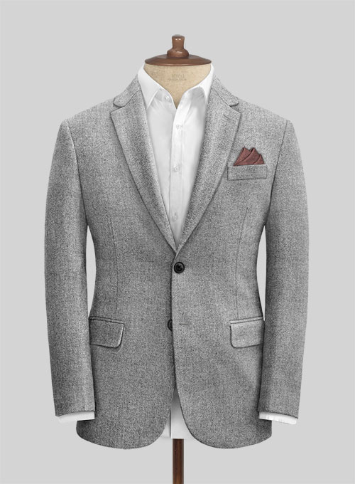 Italian Empire Gray Tweed Suit - Click Image to Close