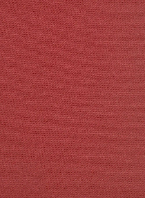Italian Gimson Red Cotton Stretch Suit - Click Image to Close