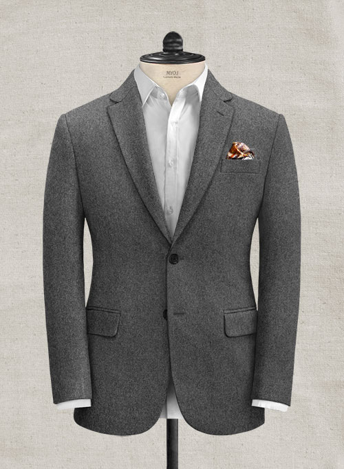 Italian Iron Gray Tweed Suit