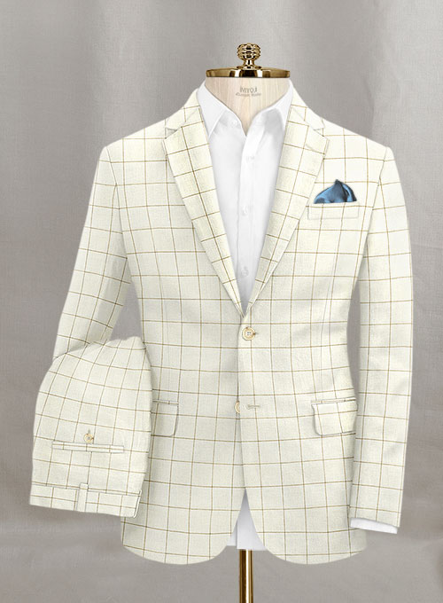 Italian Linen Aetana Checks Suit