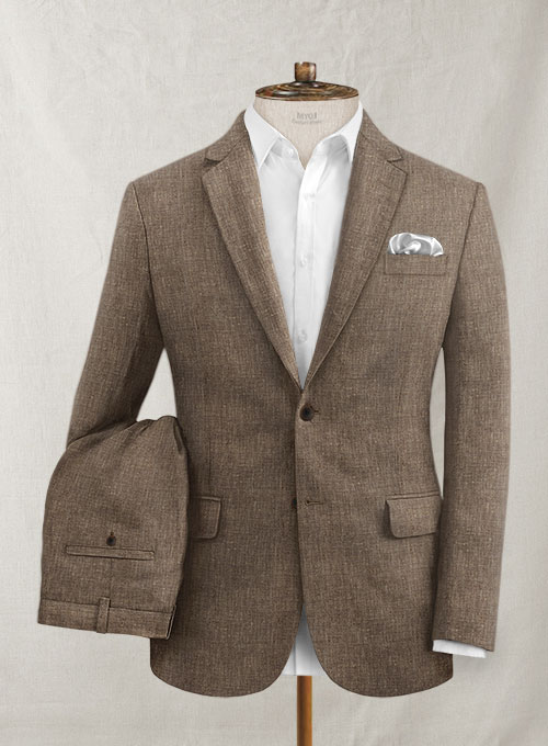 Italian Linen Bella Brown Suit