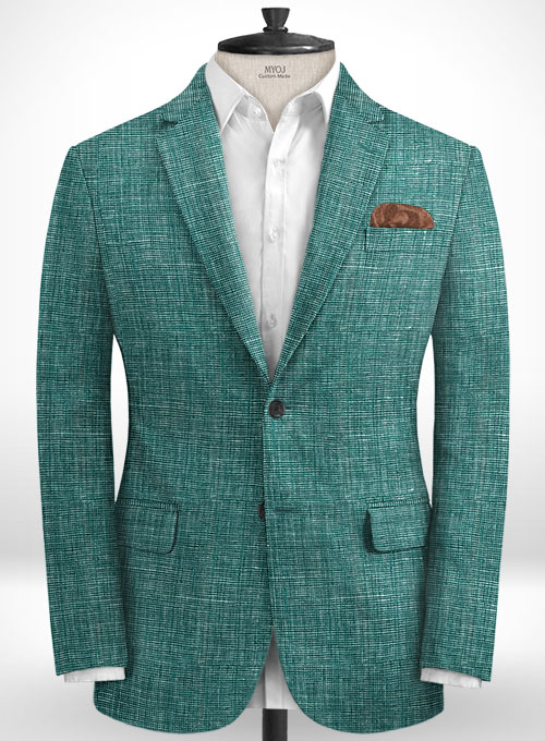 Italian Linen Chambord Green Suit