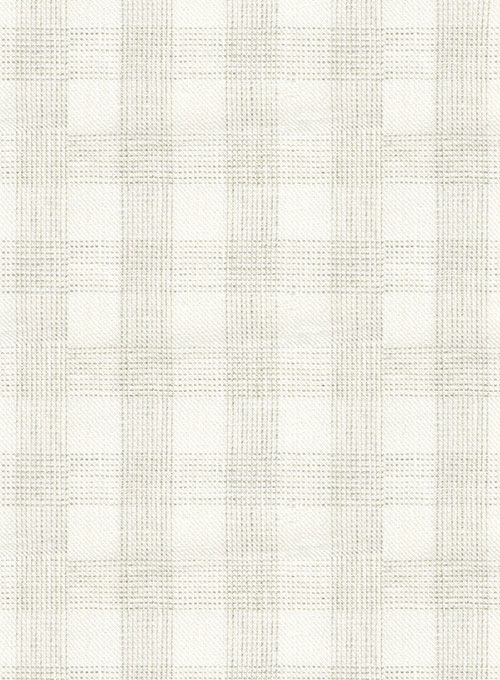 Italian Linen Lemeo Ivory Glen Checks Suit