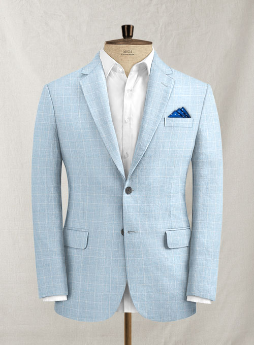 Italian Linen Lusso Blue Suit
