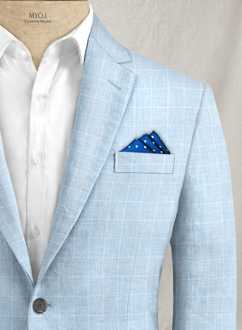 Italian Linen Lusso Blue Suit