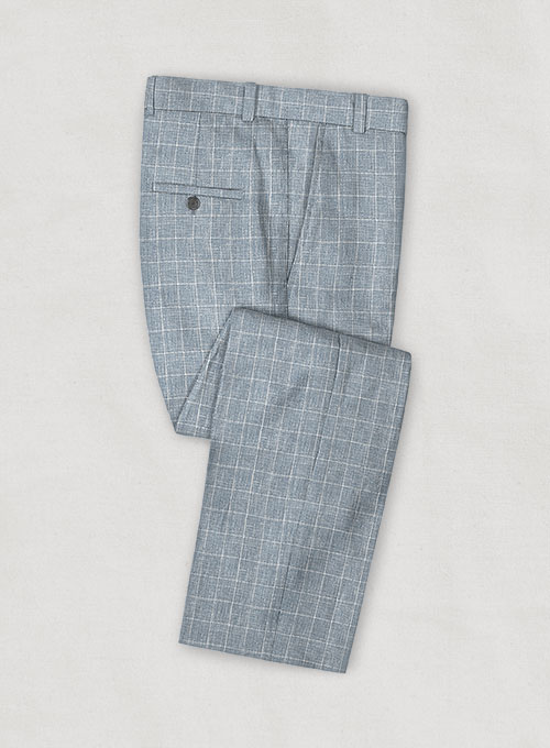 Italian Linen Lusso Cadet Blue Suit