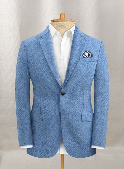 Italian Linen Mineral Blue Suit