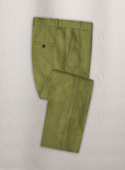 Italian Linen Moss Green Suit