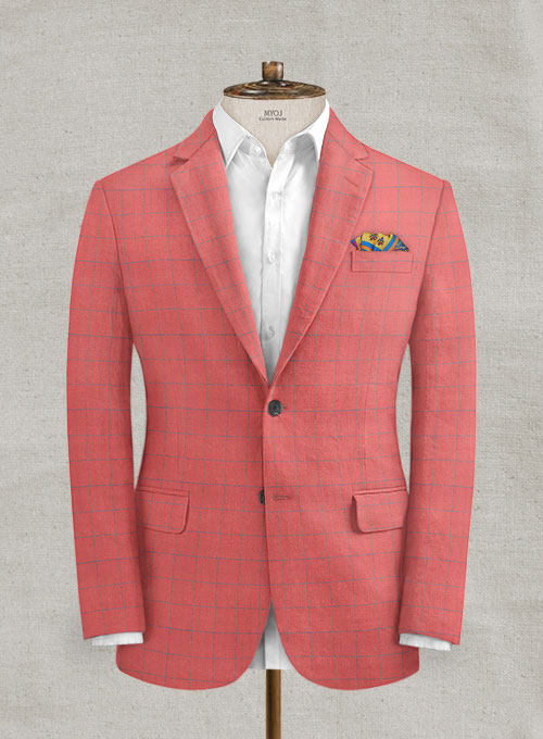 Italian Linen Mutea Checks Suit