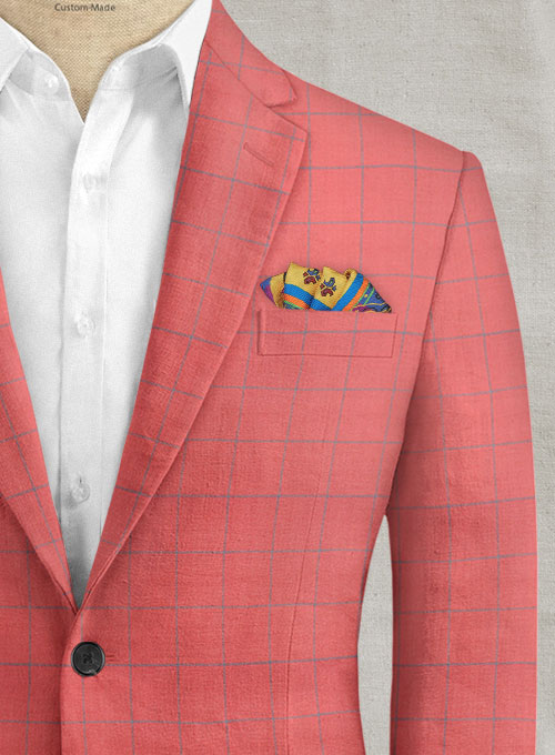 Italian Linen Mutea Checks Suit