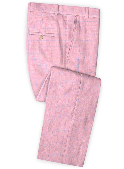 Italian Linen Pink Box Suit