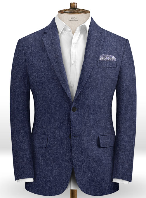 Italian Linen Spezia Blue Suit