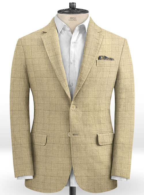 Italian Lounge Beige Linen Suit