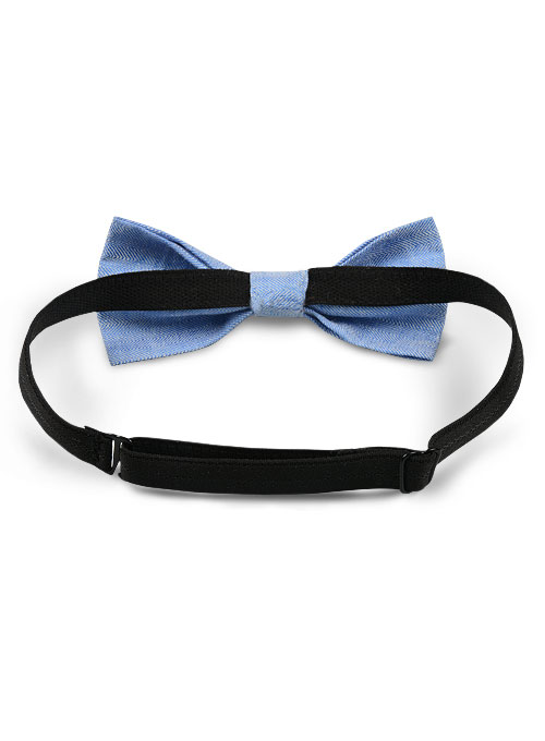 Italian Linen Bow - Nile Blue - Click Image to Close