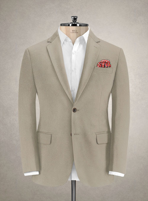 Italian Stone Khaki Cotton Stretch Suit : Made To Measure Custom Jeans For  Men & Women, MakeYourOwnJeans®