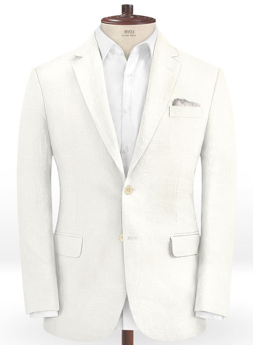 Italian Tropic Cream Linen Suit