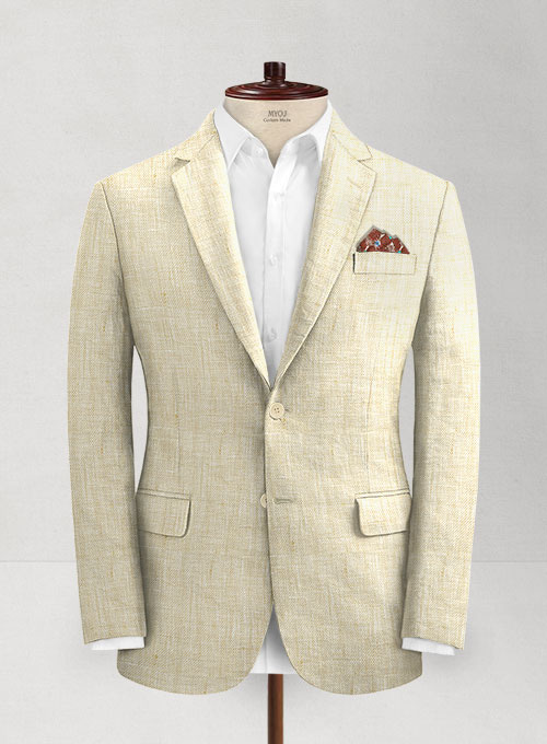 Italian Linen Summer Beige Suit