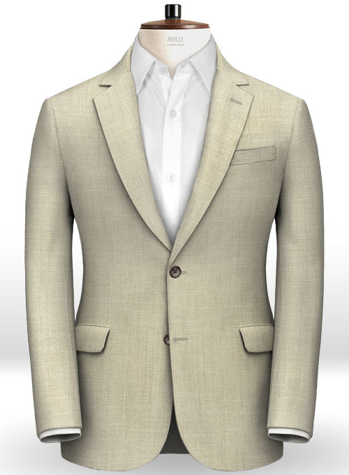 Italian Prima Beige Linen Suit