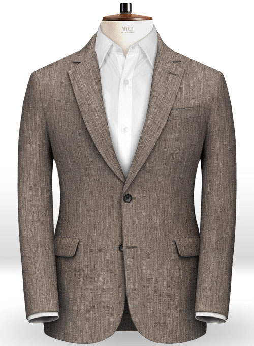 Italian Sober Green Linen Suit