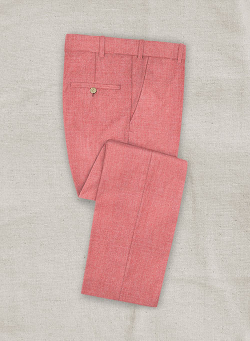 Italian Wool Cashmere Flamingo Pink Suit