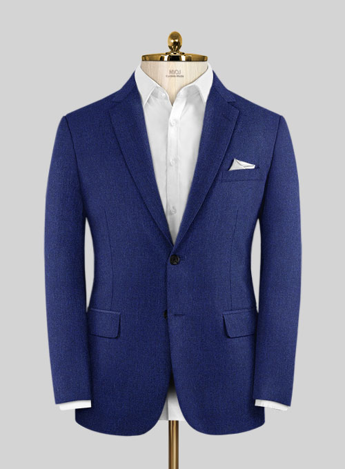 Italian Wool Cashmere Cobalt Blue Suit