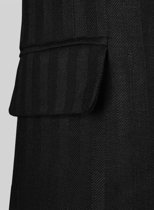 Italian Balsamic Stripe Linen Jacket